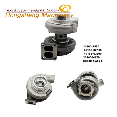 49188-02600 Excavatrice Hitachi Moteur Turbocompresseur Ex300-5 6SD1